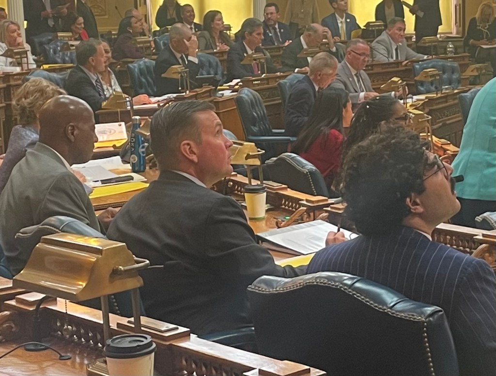 Assembly Member William Moen Jr., a Democrat from Audubon, is one the sponsors of the measure History Day measure that passed unanimously and is headed to the governor’s desk.
Photo Credit: Zo Terrana/ NJ State House News Service.